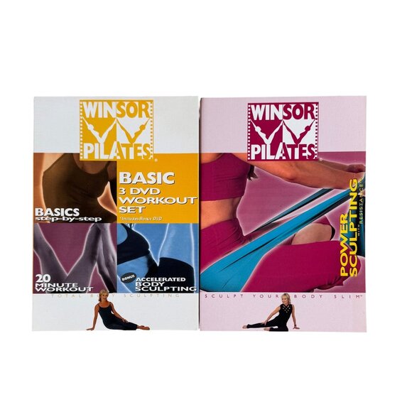 Winsor Pilates Basic 3 DVD + Power Sculpting DVD + Sculpting Band-NEW OPEN BOX - Picture 2 of 13